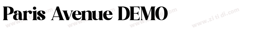 Paris Avenue DEMO字体转换